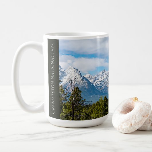 Nationaal park Grand Teton Koffiemok (Met donut)