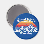 Nationaal park Grand Teton Magneet (Voorkant / Achterkant)