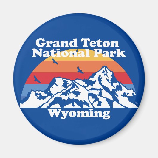 Nationaal park Grand Teton Magneet (Voorkant)