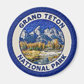 Nationaal park Grand Teton Magneet (Voorkant)