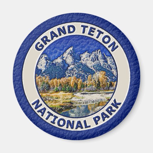 Nationaal park Grand Teton Magneet (Voorkant)