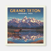 Nationaal park  Grand Teton Magneet (Voorkant)