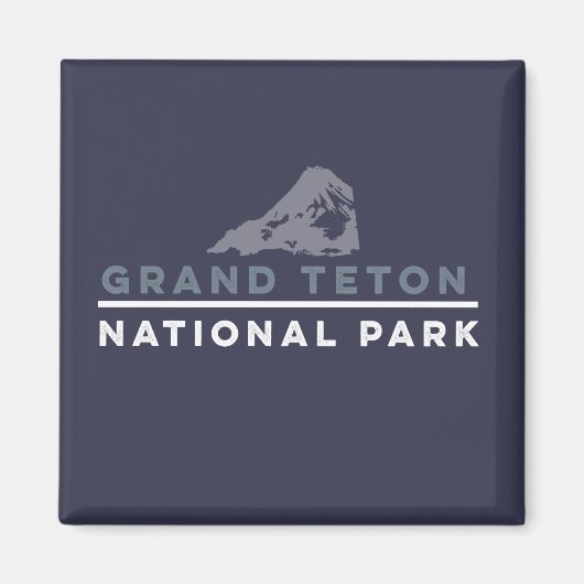 Nationaal park Grand Teton Magneet (Voorkant)