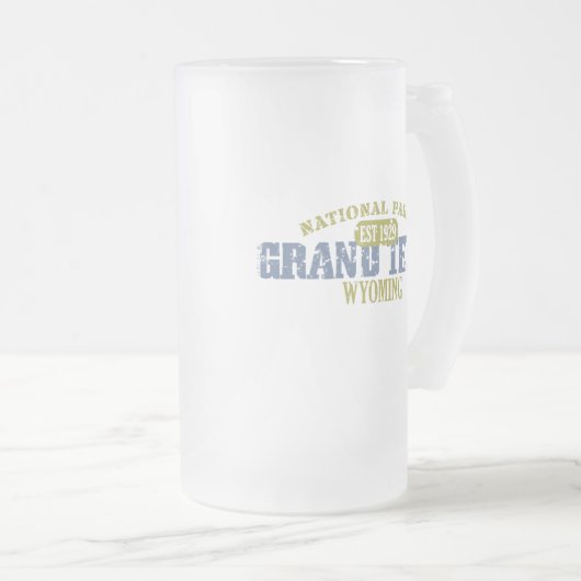 Nationaal park Grand Teton Matglas Bierpul (Voorkant rechts)