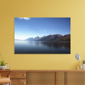 Nationaal park Grand Teton, meer, berg en lucht. Canvas Afdruk (Insitu (Woonkamer))