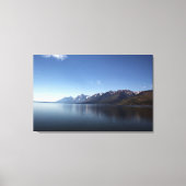 Nationaal park Grand Teton, meer, berg en lucht. Canvas Afdruk (Voorkant)