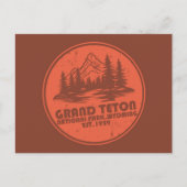 Nationaal park Grand Teton Mountains in Wyoming Feestdagenkaart (Voorkant)