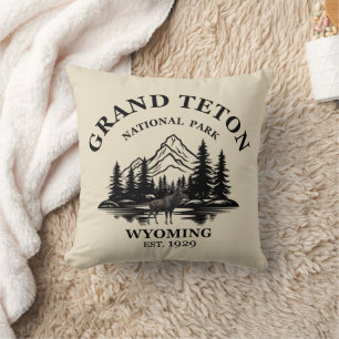 Nationaal park Grand Teton Mountains in Wyoming Kussen