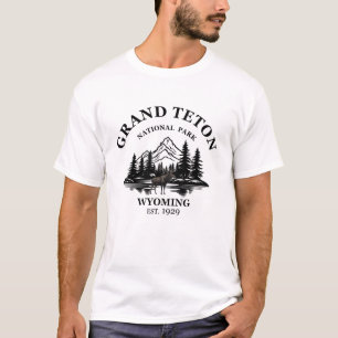 Nationaal park Grand Teton Mountains in Wyoming T-shirt