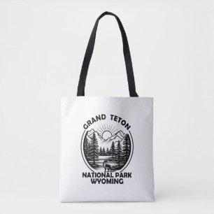 Nationaal park Grand Teton Mountains in Wyoming Tote Bag