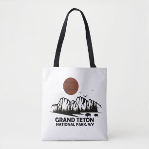 Nationaal park Grand Teton Mountains in Wyoming Tote Bag