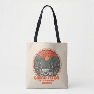 Nationaal park Grand Teton Mountains in Wyoming Tote Bag