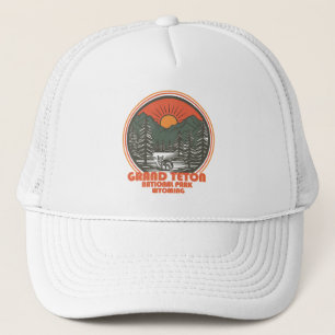 Nationaal park Grand Teton Mountains in Wyoming Trucker Pet