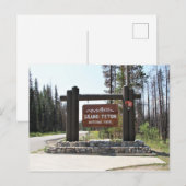 Nationaal park Grand Teton, Nationaal Park VS, Ond Briefkaart (Voorkant / Achterkant)