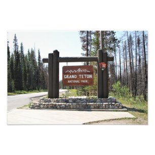 Nationaal park Grand Teton, Nationaal Park VS, Ond Foto Afdruk