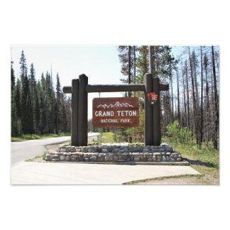 Nationaal park Grand Teton, Nationaal Park VS, Ond Foto Afdruk