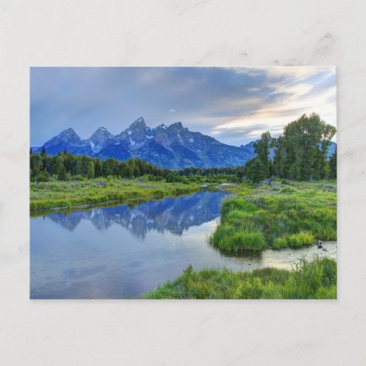 Nationaal park Grand Teton op Sunset Briefkaart (Voorkant)