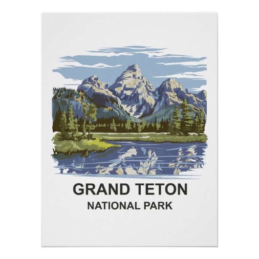 Nationaal park Grand Teton Perfect Poster (Voorkant)