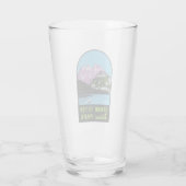 Nationaal park Grand Teton - Pint Glass Glas (Achterkant)