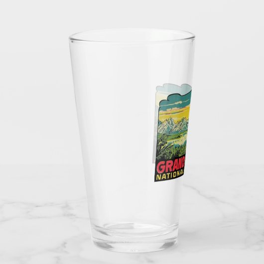 Nationaal park Grand Teton - Pint Glass Glas (Rechts)