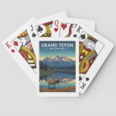 Nationaal park  Grand Teton Pokerkaarten (Achterkant)