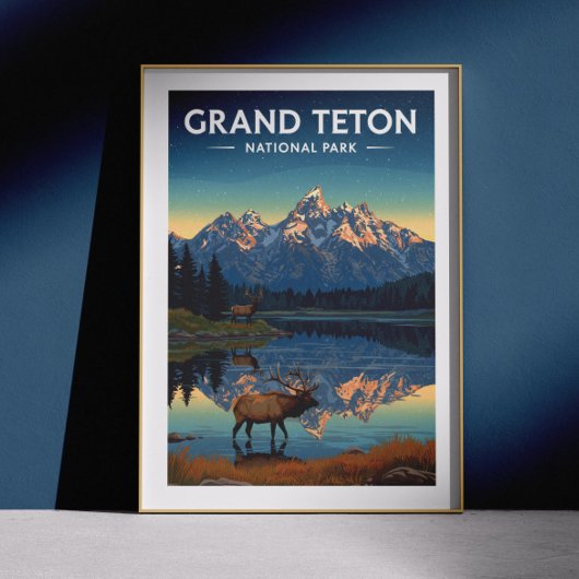 Nationaal park  Grand Teton Poster