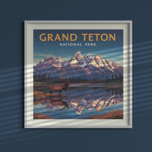 Nationaal park Grand Teton Poster