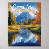 Nationaal park Grand Teton Poster (Voorkant)