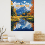 Nationaal park Grand Teton Poster (Keuken)