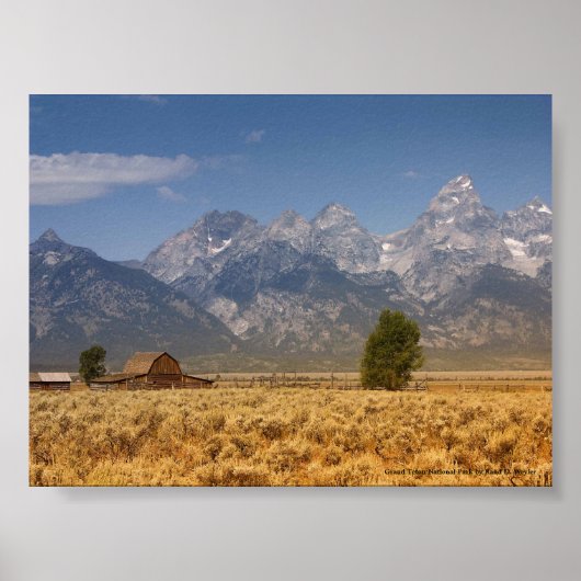 Nationaal park Grand Teton Poster (Voorkant)