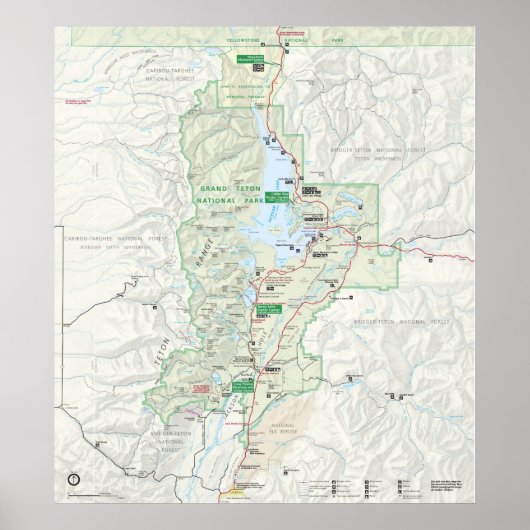 Nationaal park Grand Teton Poster (Voorkant)