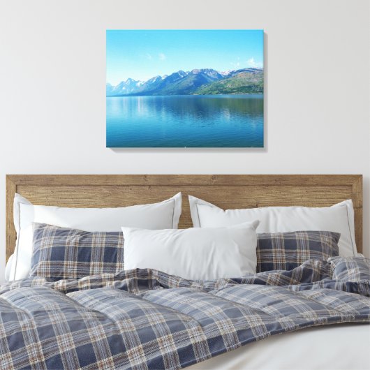 Nationaal park Grand Teton. Prachtig landschap Canvas Afdruk (Insitu (Slaapkamer))
