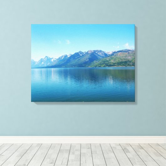 Nationaal park Grand Teton. Prachtig landschap Canvas Afdruk (Insitu (Houten vloer))