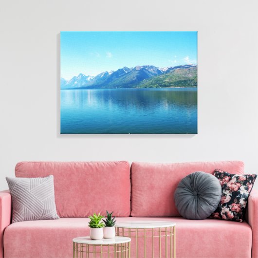 Nationaal park Grand Teton. Prachtig landschap Canvas Afdruk (Insitu (Woonkamer))