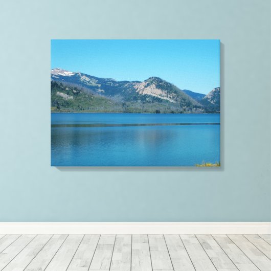 Nationaal park Grand Teton. Prachtig landschap Canvas Afdruk (Insitu (Houten vloer))