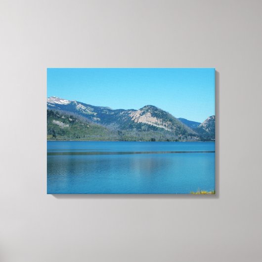 Nationaal park Grand Teton. Prachtig landschap Canvas Afdruk (Voorkant)