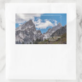 Nationaal park Grand Teton Rechthoekige Sticker (Tas)