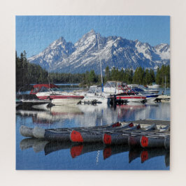 Nationaal park Grand Teton reflecteert Puzzle Legpuzzel
