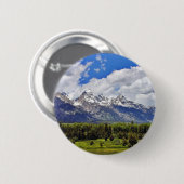 Nationaal park Grand Teton. Ronde Button 5,7 Cm (Voorkant /achterkant)