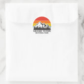 Nationaal park Grand Teton Ronde Sticker (Tas)
