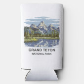 Nationaal park Grand Teton Seltzer Blikjeskoeler (Achterkant)