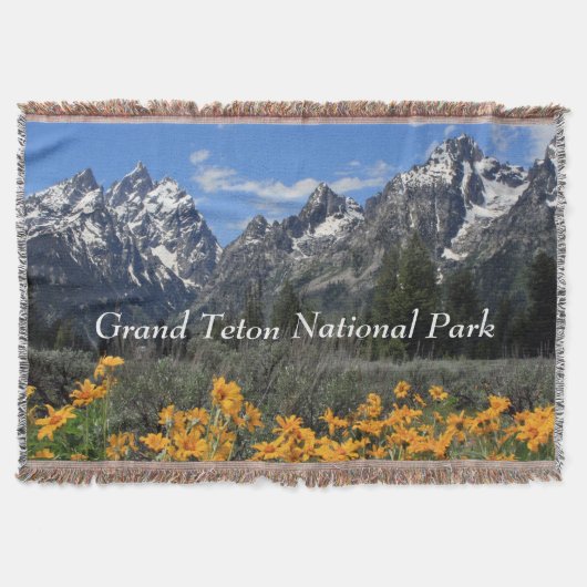 Nationaal park Grand Teton  Souvenir Deken (Voorkant)