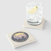 Nationaal park Grand Teton Stenen Onderzetter (Zijkant)