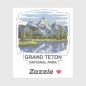 Nationaal park Grand Teton Sticker (Vel)