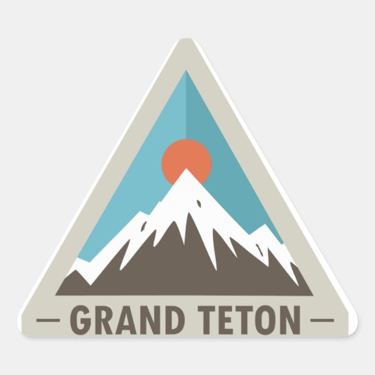 Nationaal park Grand Teton Sticker (Voorkant)