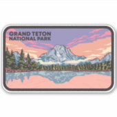 Nationaal park Grand Teton Sticker (Voorkant)