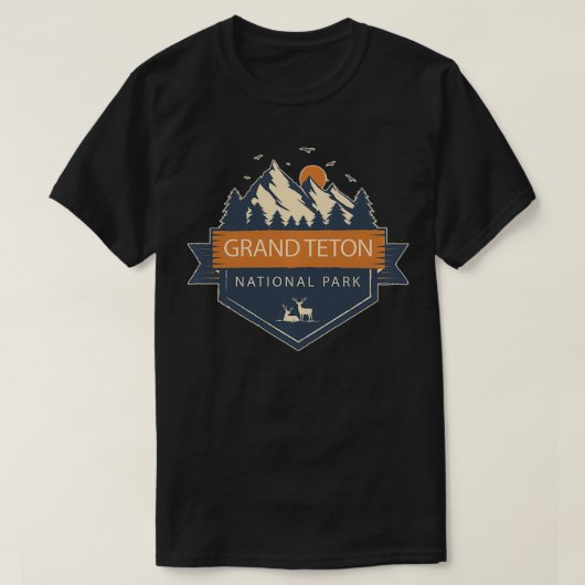 Nationaal park Grand Teton T-shirt (Design voorkant)