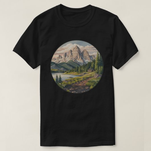 Nationaal park Grand Teton T-shirt (Design voorkant)