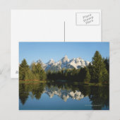 Nationaal park Grand Teton, Teton Range, Wyoming Briefkaart (Voorkant / Achterkant)