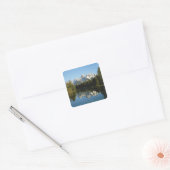 Nationaal park Grand Teton, Teton Range, Wyoming Vierkante Sticker (Envelop)
